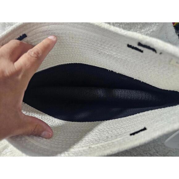 New Mia Melange Handcrafted Foldable Basket Black & White Classic Design Style - Picture 8 of 9